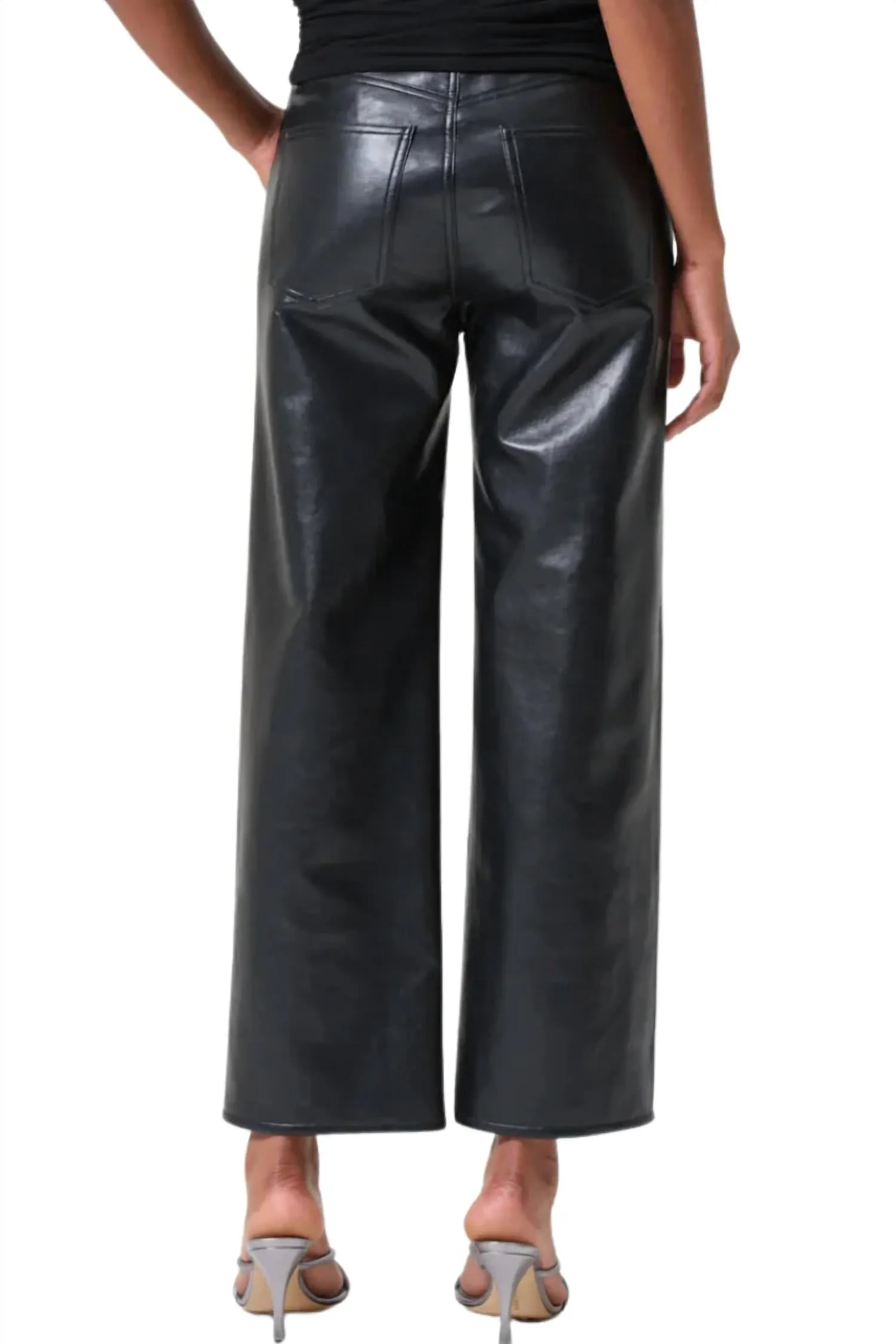 Agolde - Ren Wide Leg Leather Pant
