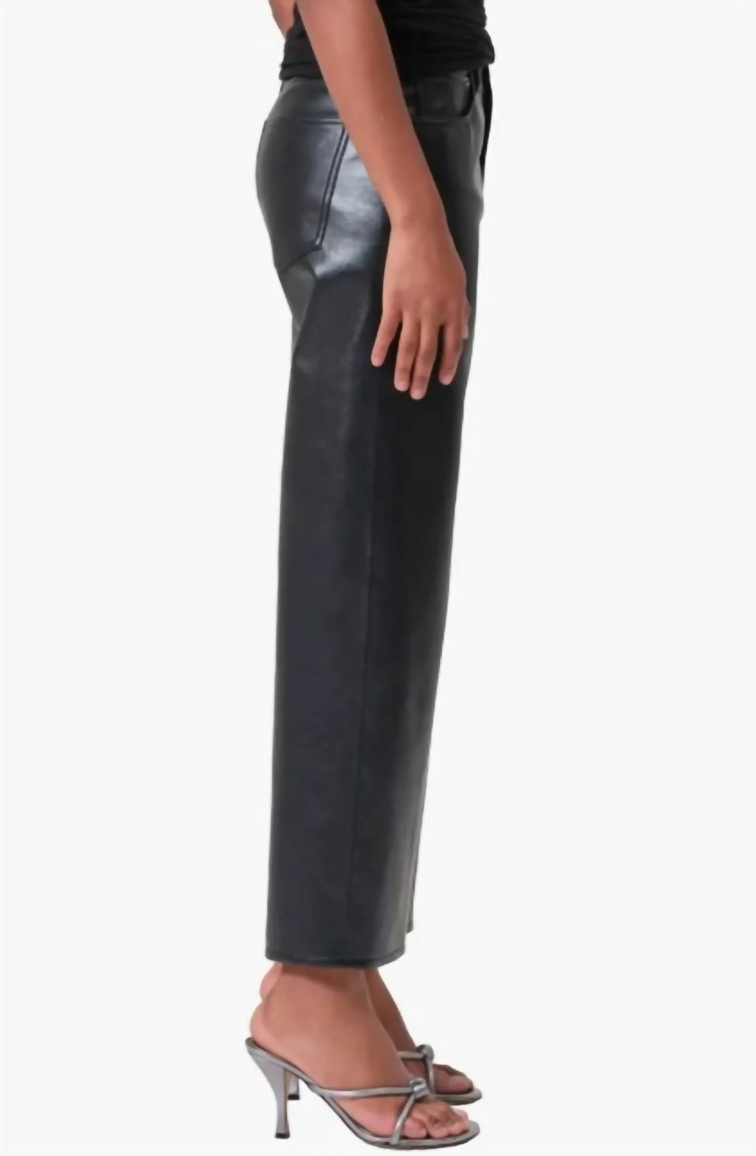 Agolde - Ren Wide Leg Leather Pant