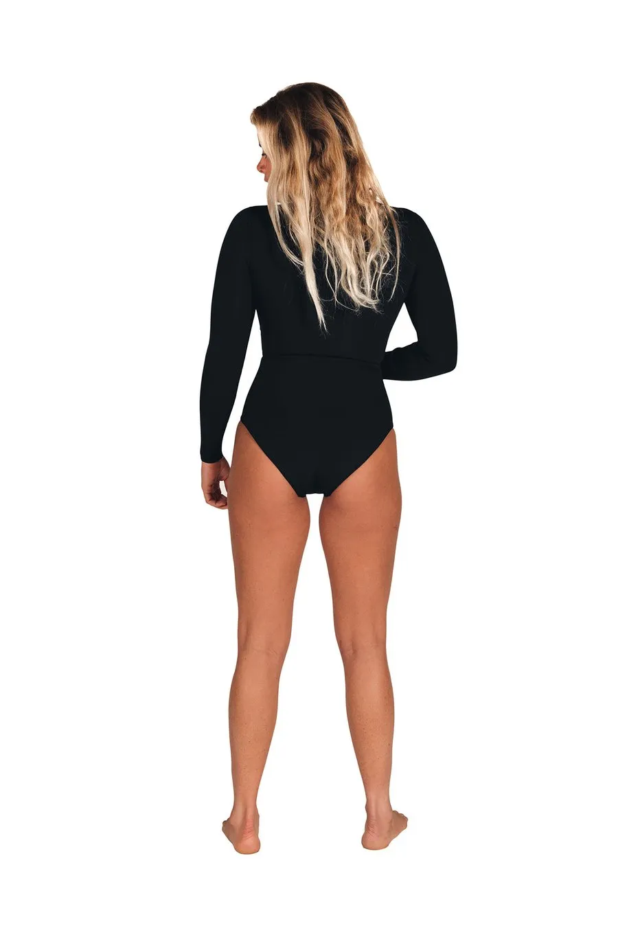 ATMOSEA / Womens Front Zip Spring suit - Black