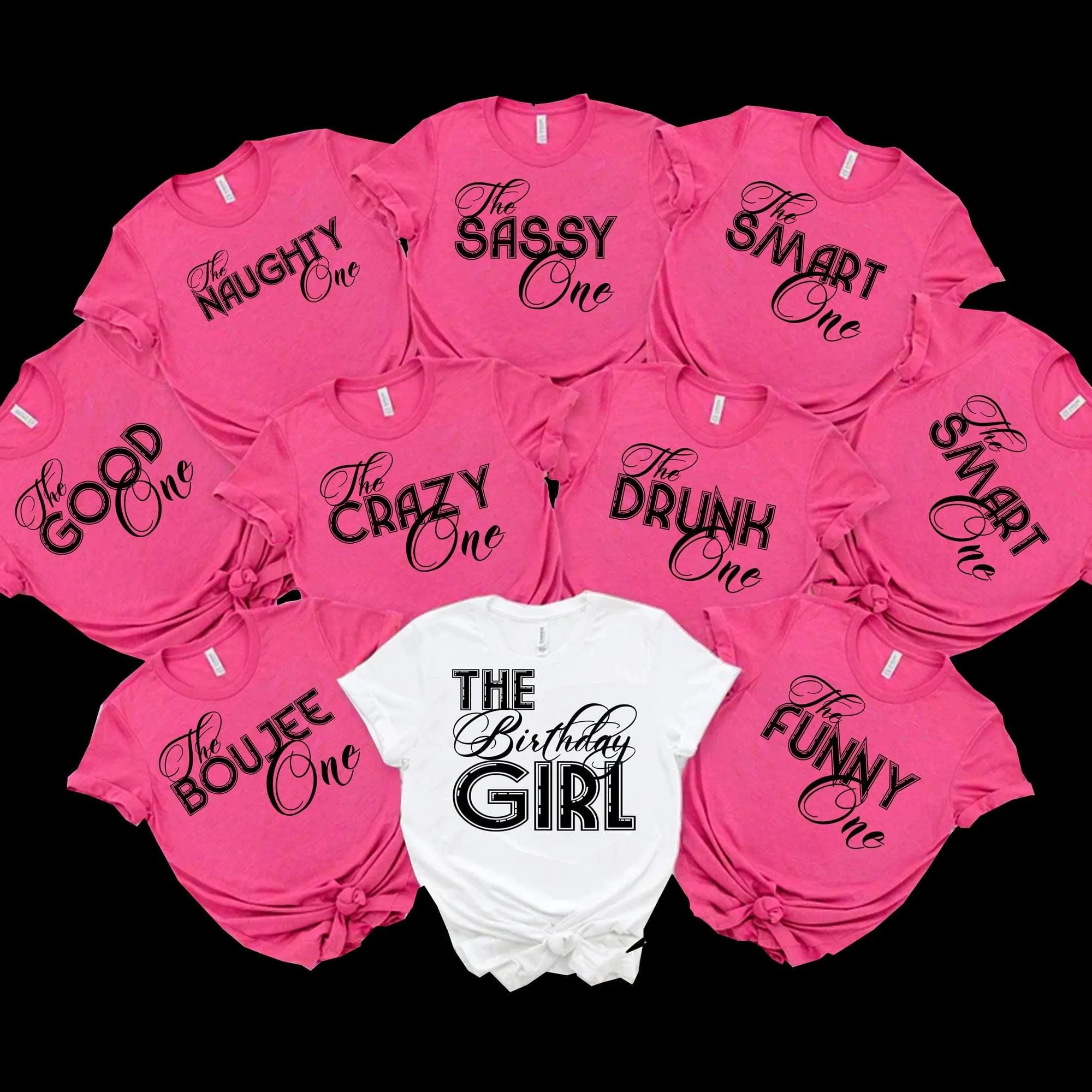 Birthday Party Shirts, Birthday Girl, Birthday Entourage, birthday squad shirts