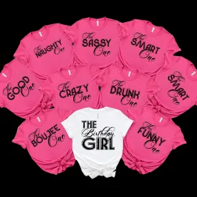 Birthday Party Shirts, Birthday Girl, Birthday Entourage, birthday squad shirts