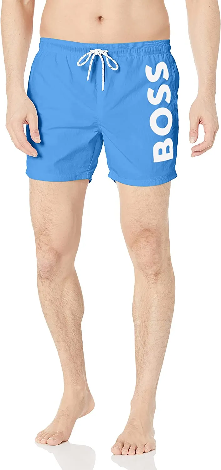 BOSS Men's Standard Octopus Swim Trunk, Cobalt Shorts