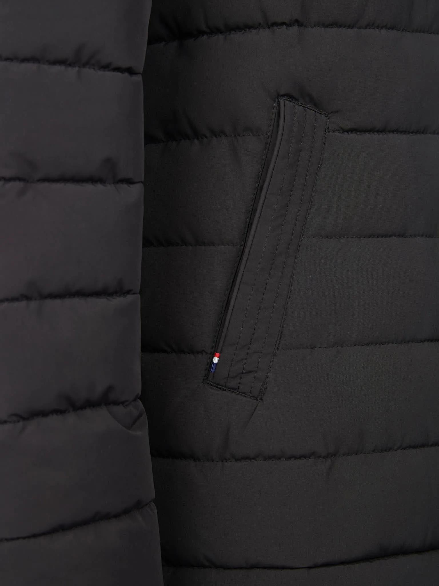 Boys Lightweight Quilt Hooded Puffer Jacket in Black