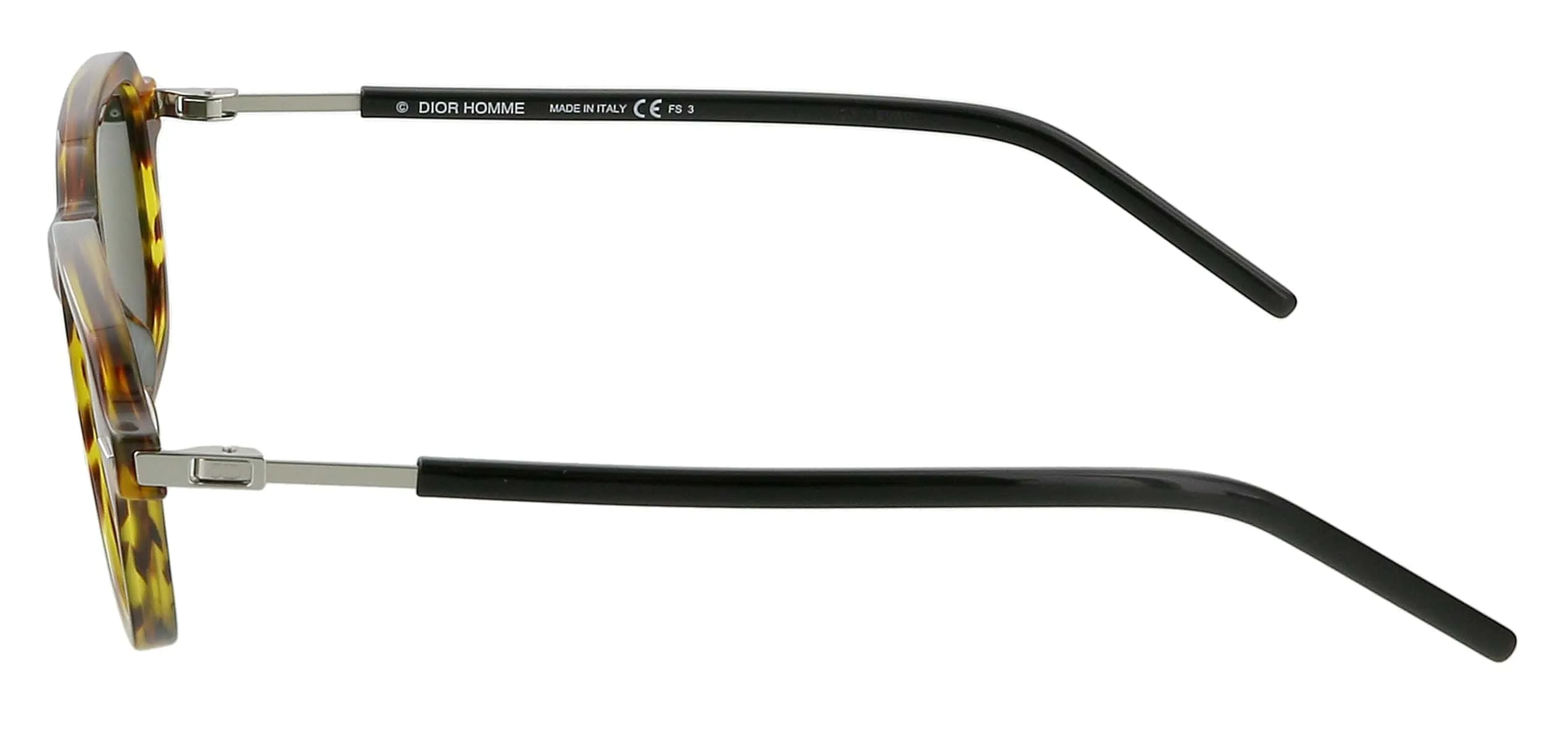 Dior TECHNICITY1 20K Havana Horn Camel Rectangular Sunglasses