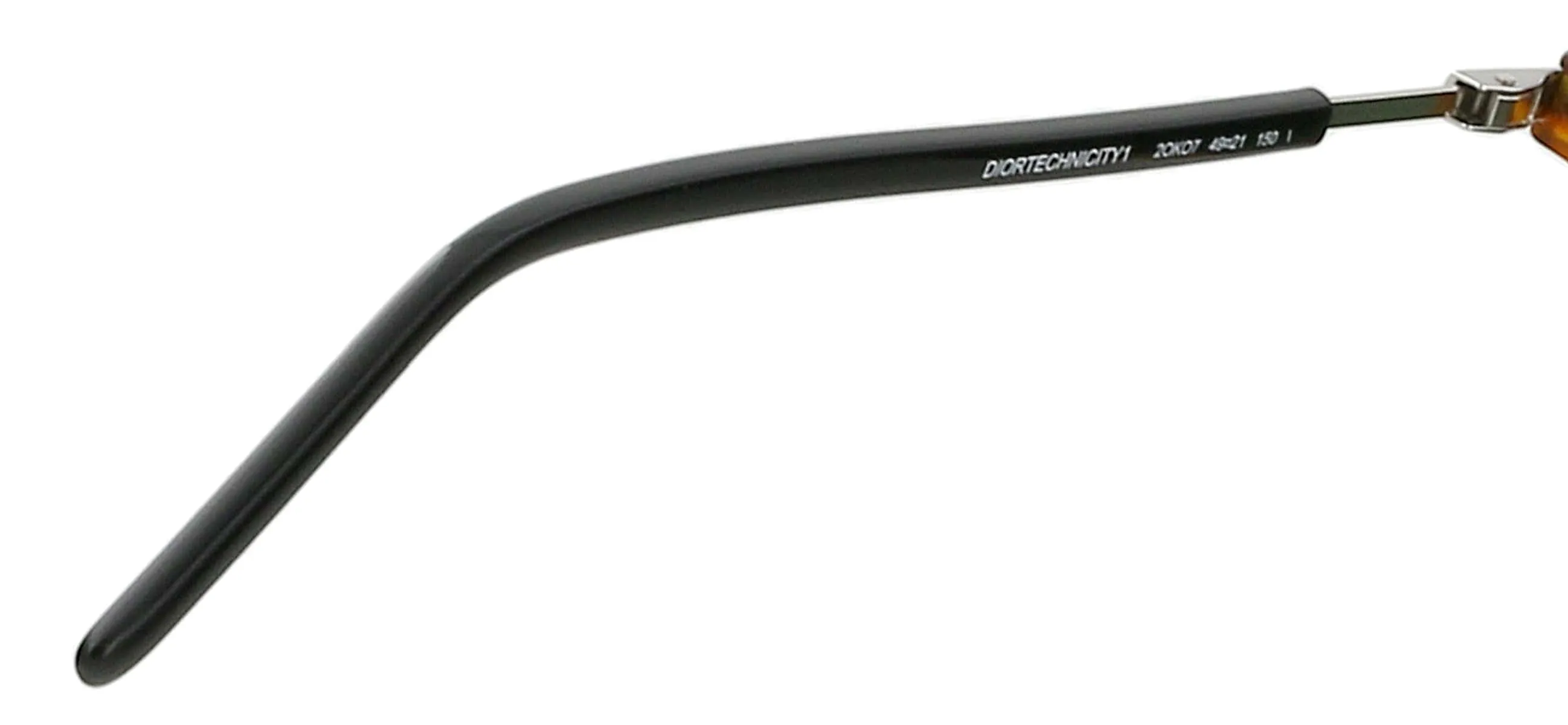 Dior TECHNICITY1 20K Havana Horn Camel Rectangular Sunglasses