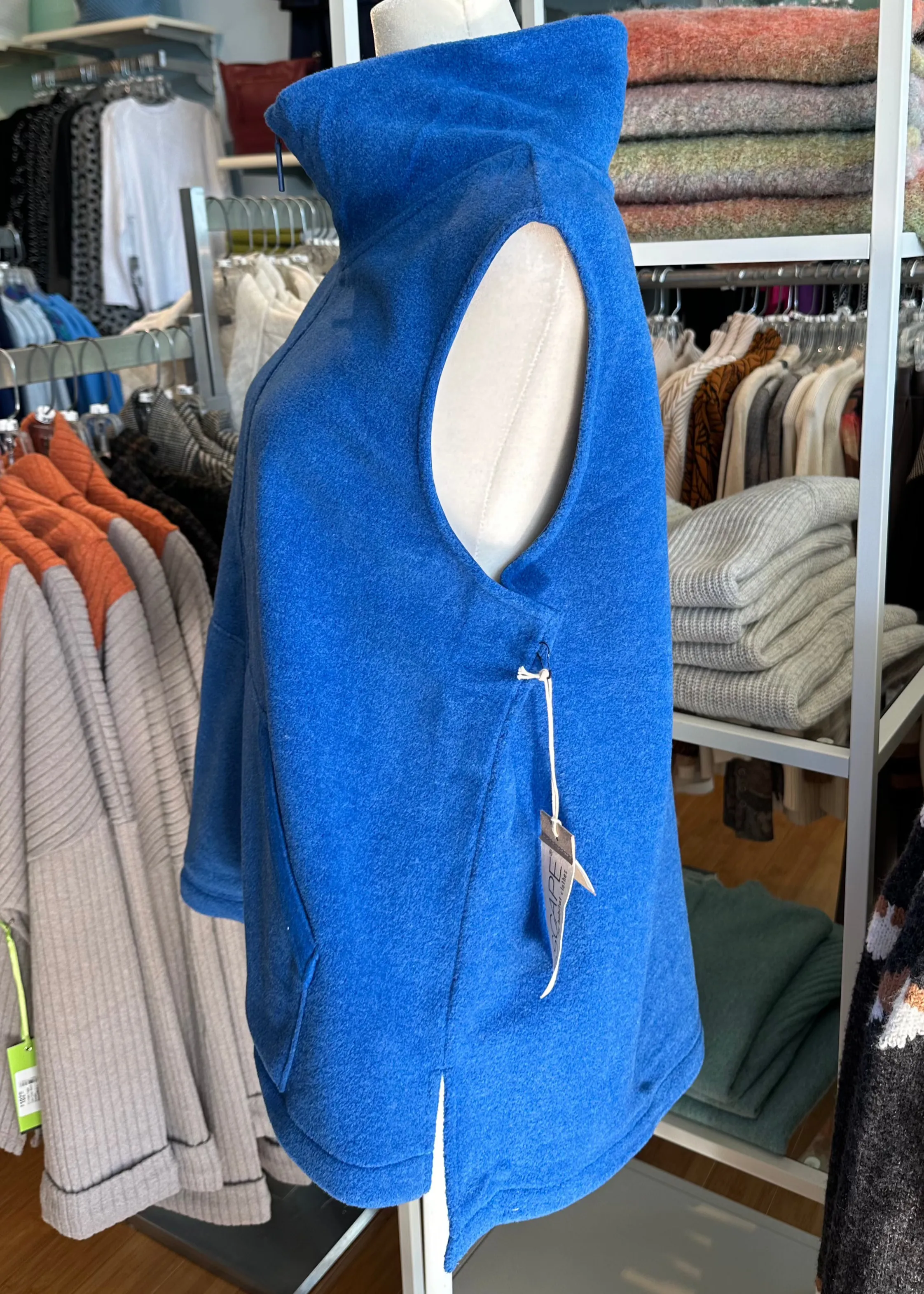 Escape Fleece Zip Front Vest-50% OFF