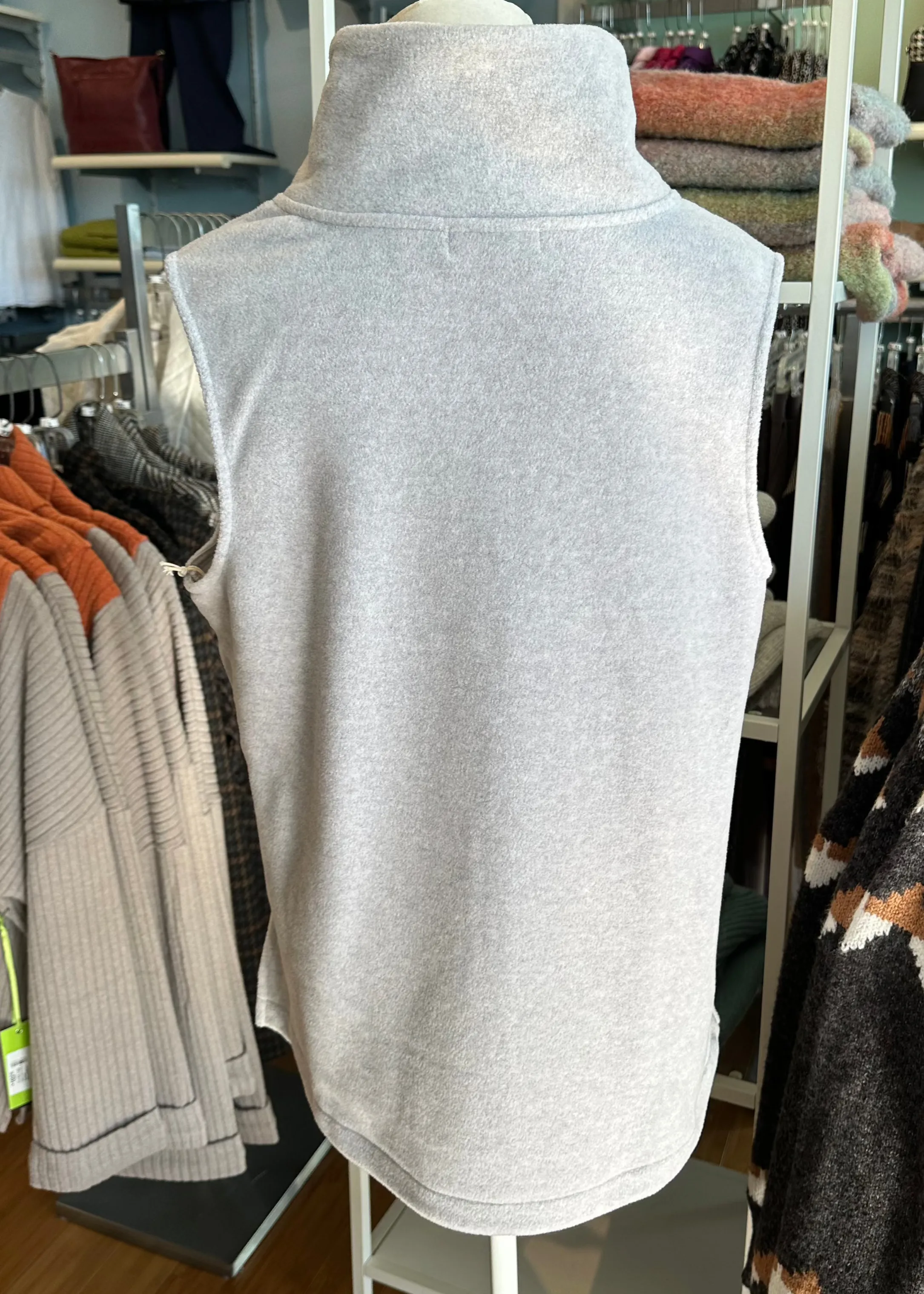 Escape Fleece Zip Front Vest-50% OFF