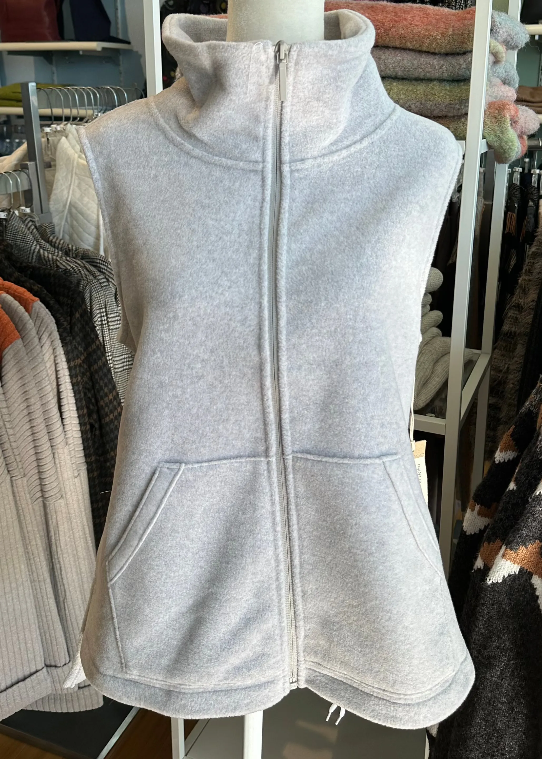 Escape Fleece Zip Front Vest-50% OFF