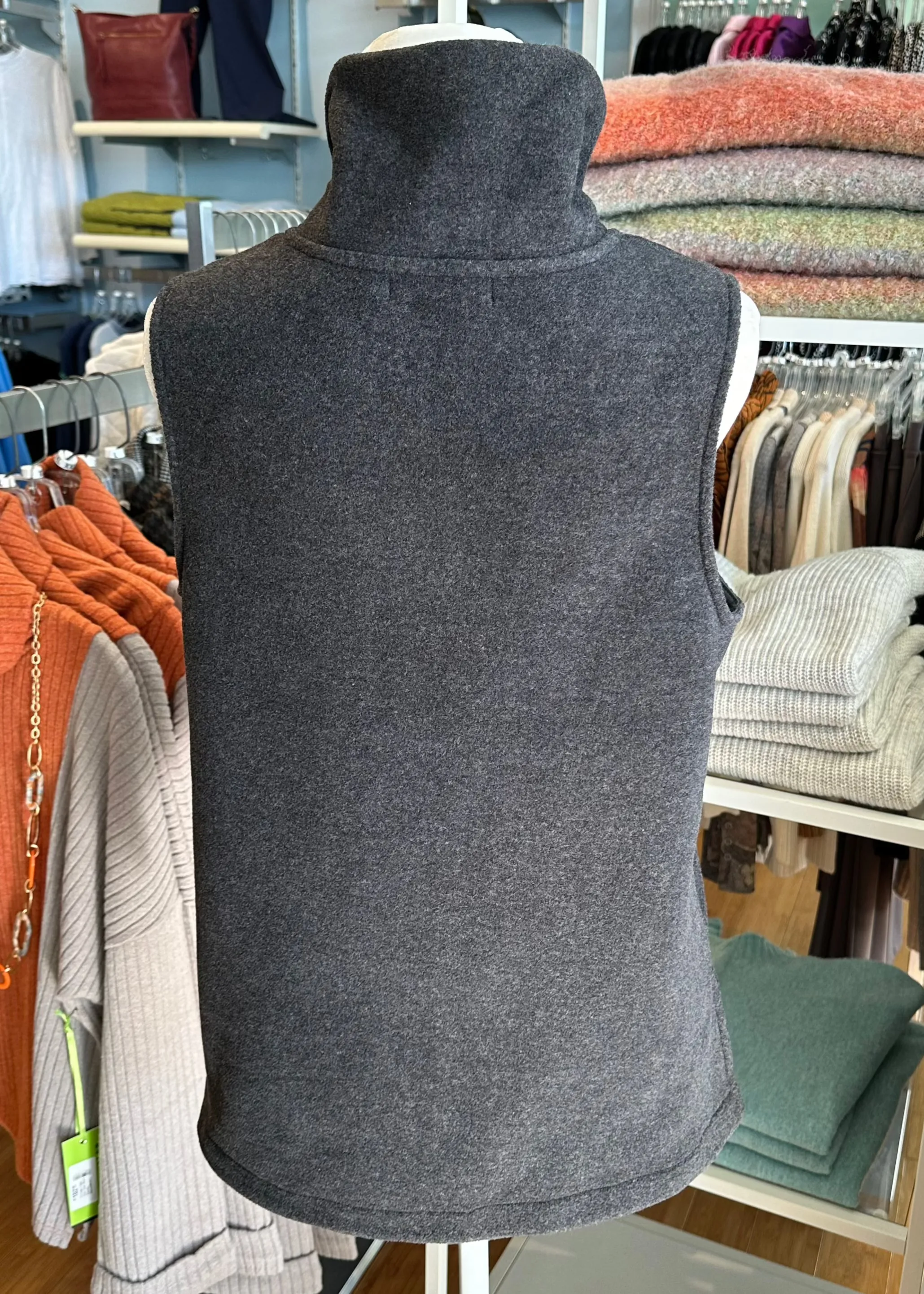 Escape Fleece Zip Front Vest-50% OFF
