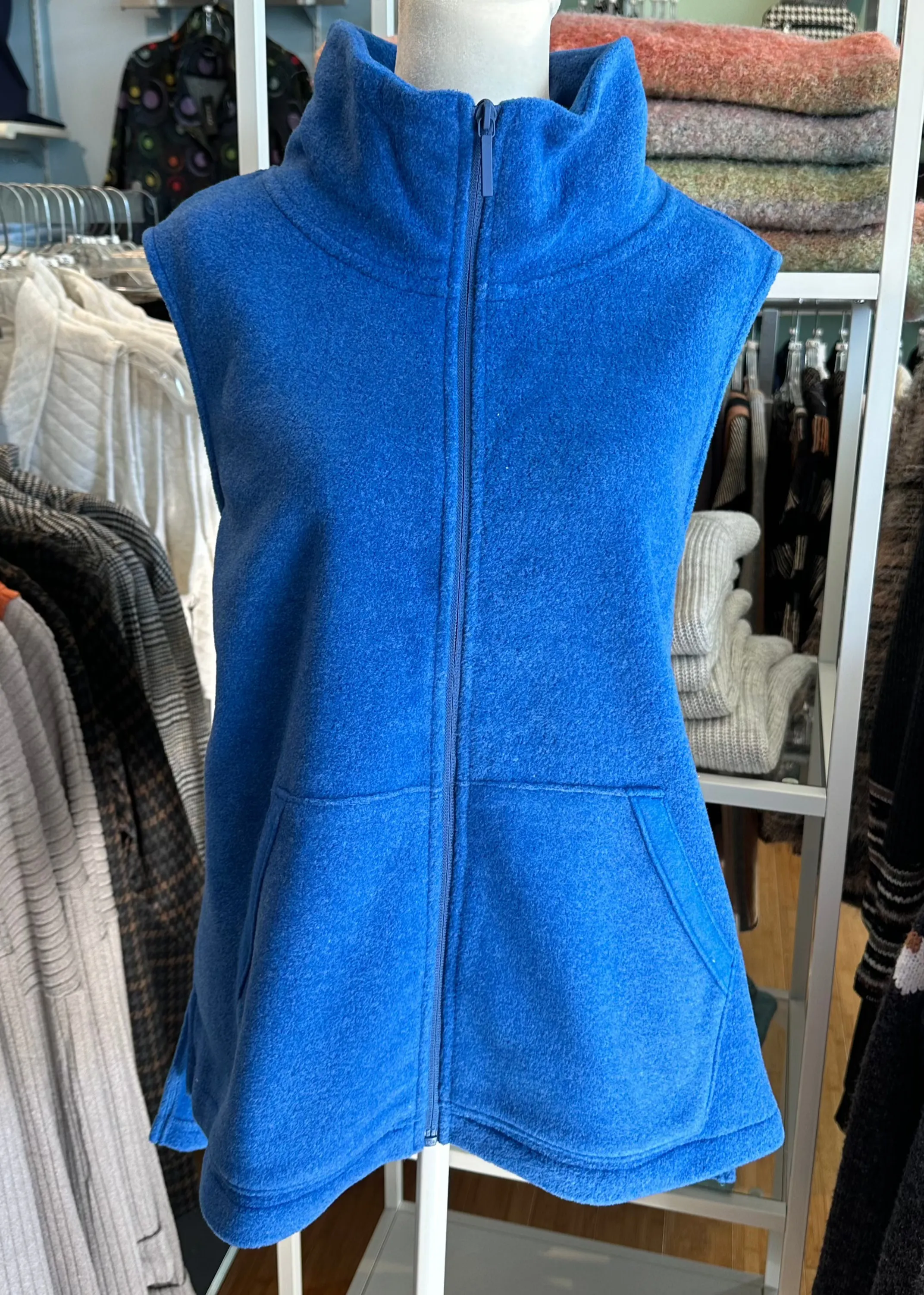 Escape Fleece Zip Front Vest-50% OFF