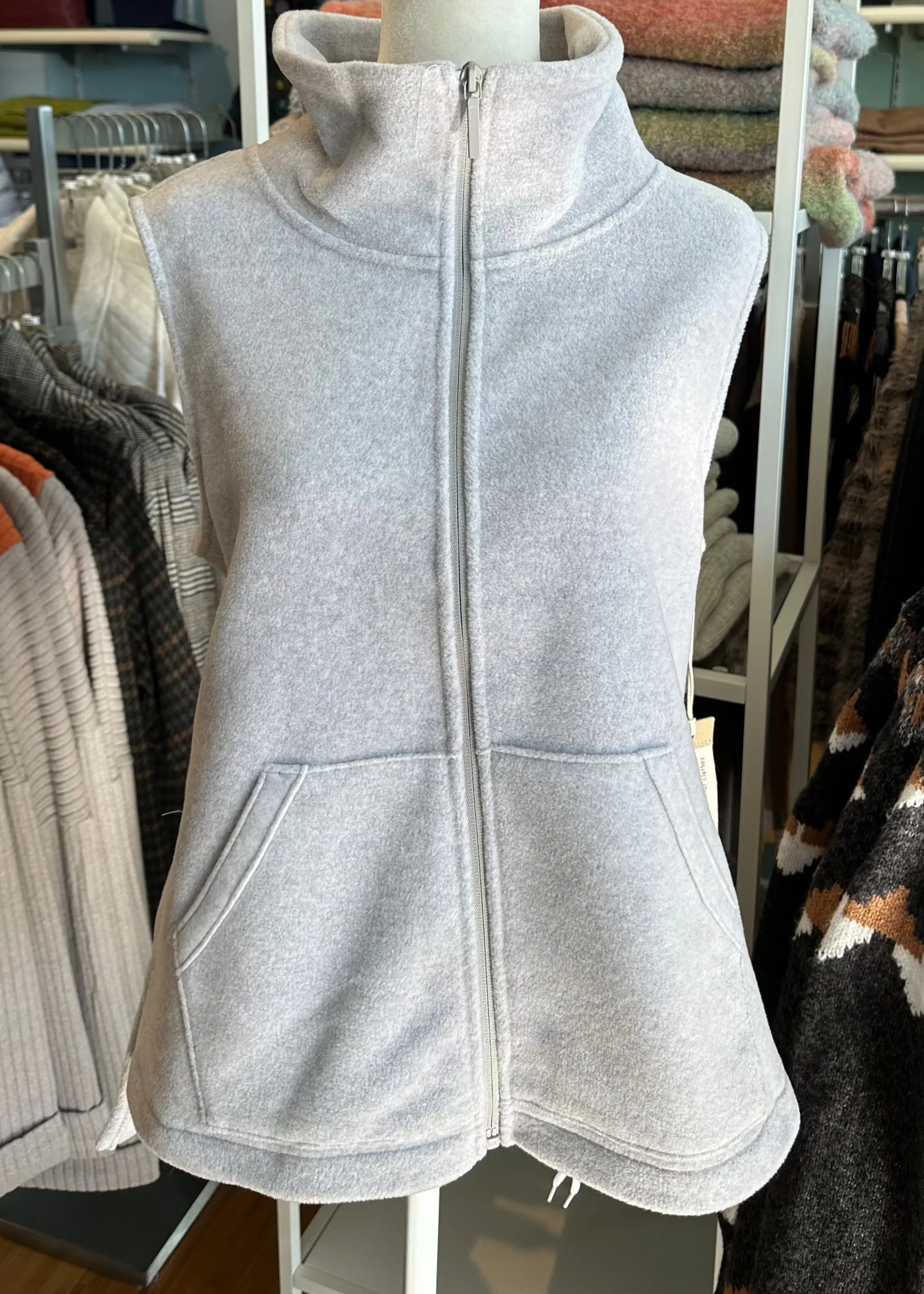 Escape Fleece Zip Front Vest-50% OFF
