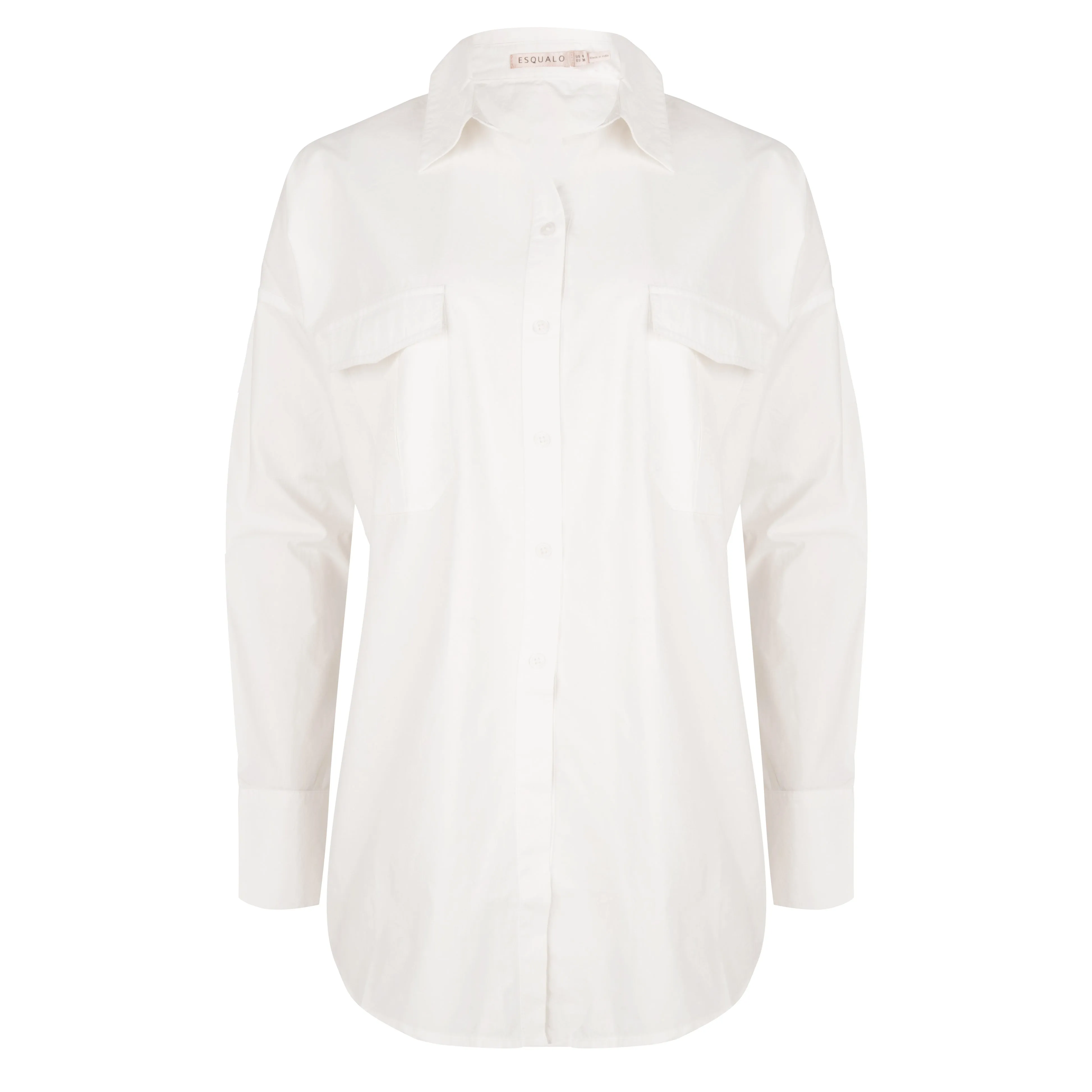 Esqualo - Oversized Button-Up Blouse