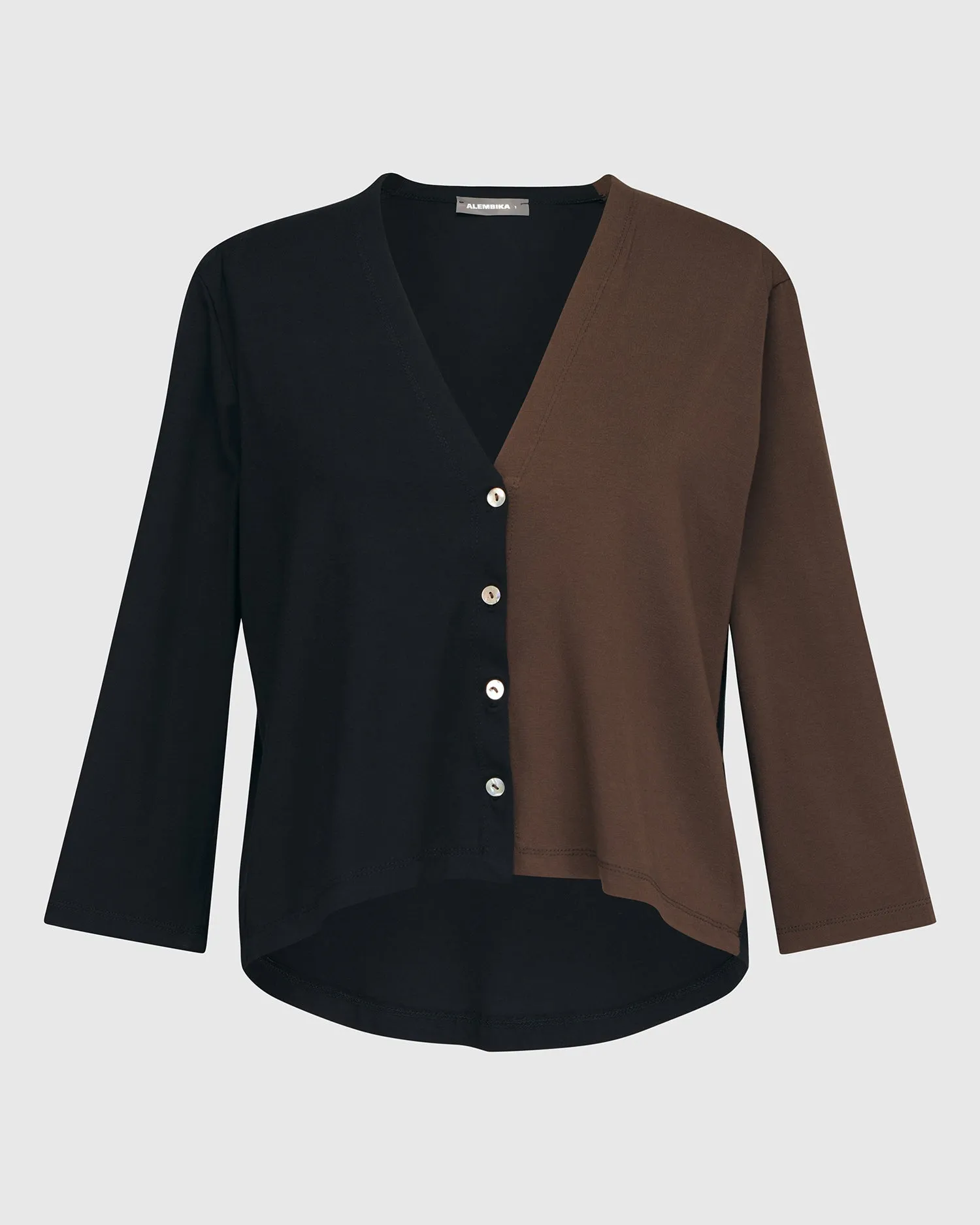 Essential Crop Cardigan Jacket, Coffee by Alembika