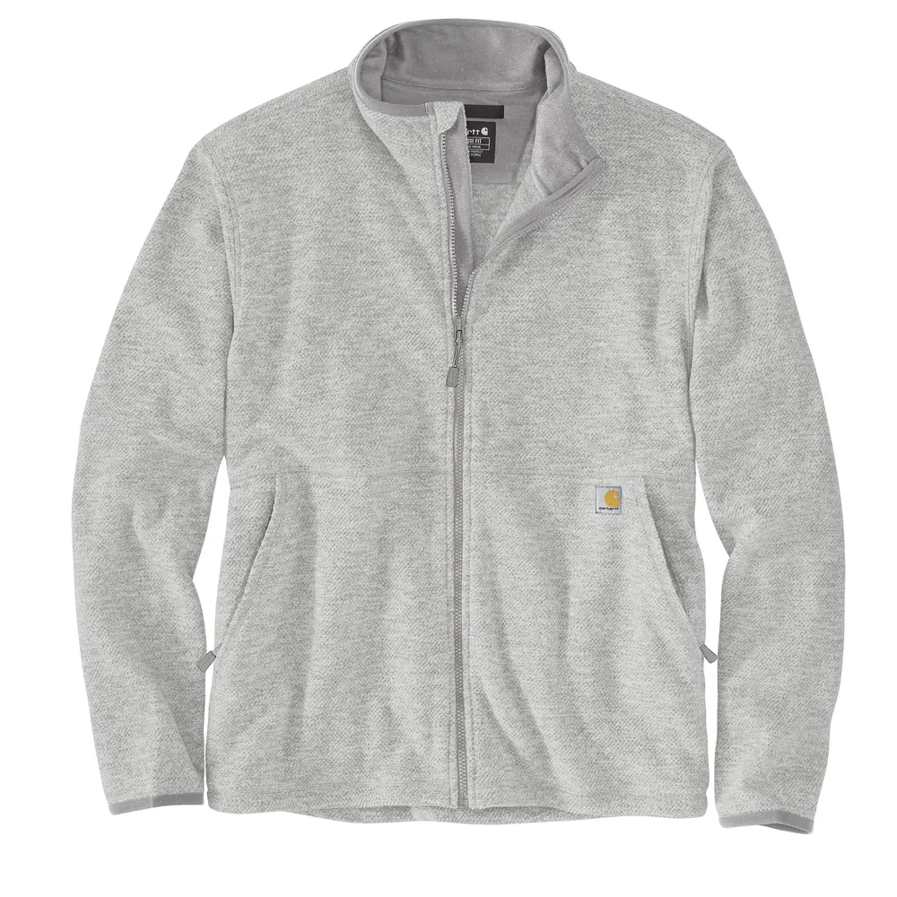 Full-Zip Relaxed Fit Fleece Jacket - HGY-Heather Grey | Carhartt 106416