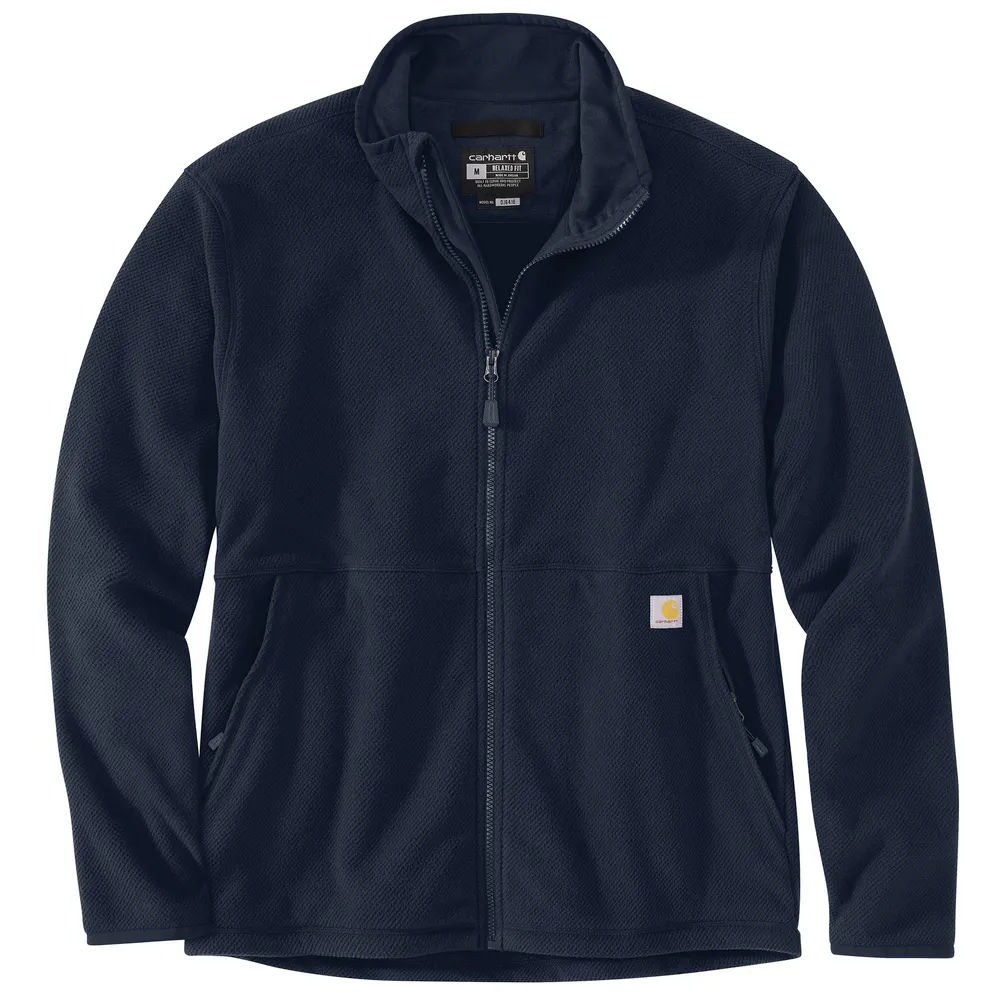 Full-Zip Relaxed Fit Fleece Jacket - I26-Navy | Carhartt 106416