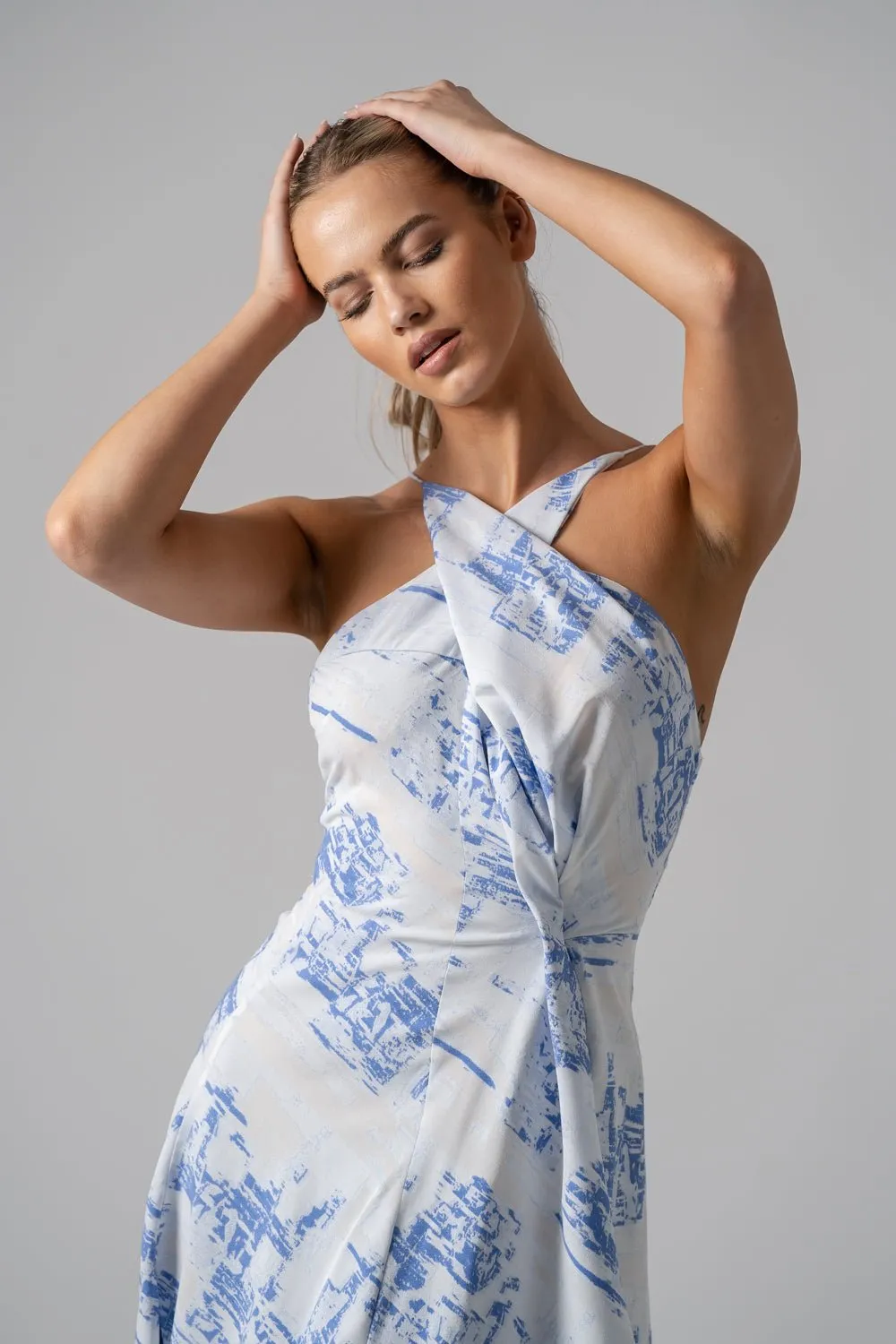 LAYLA MIDI IN AURORA PRINT