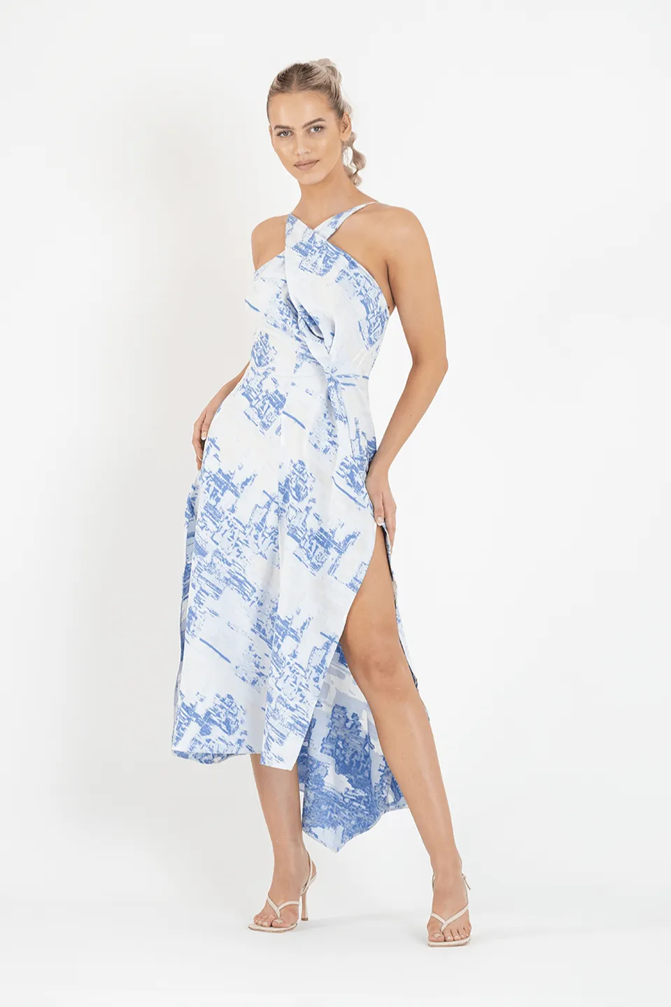 LAYLA MIDI IN AURORA PRINT