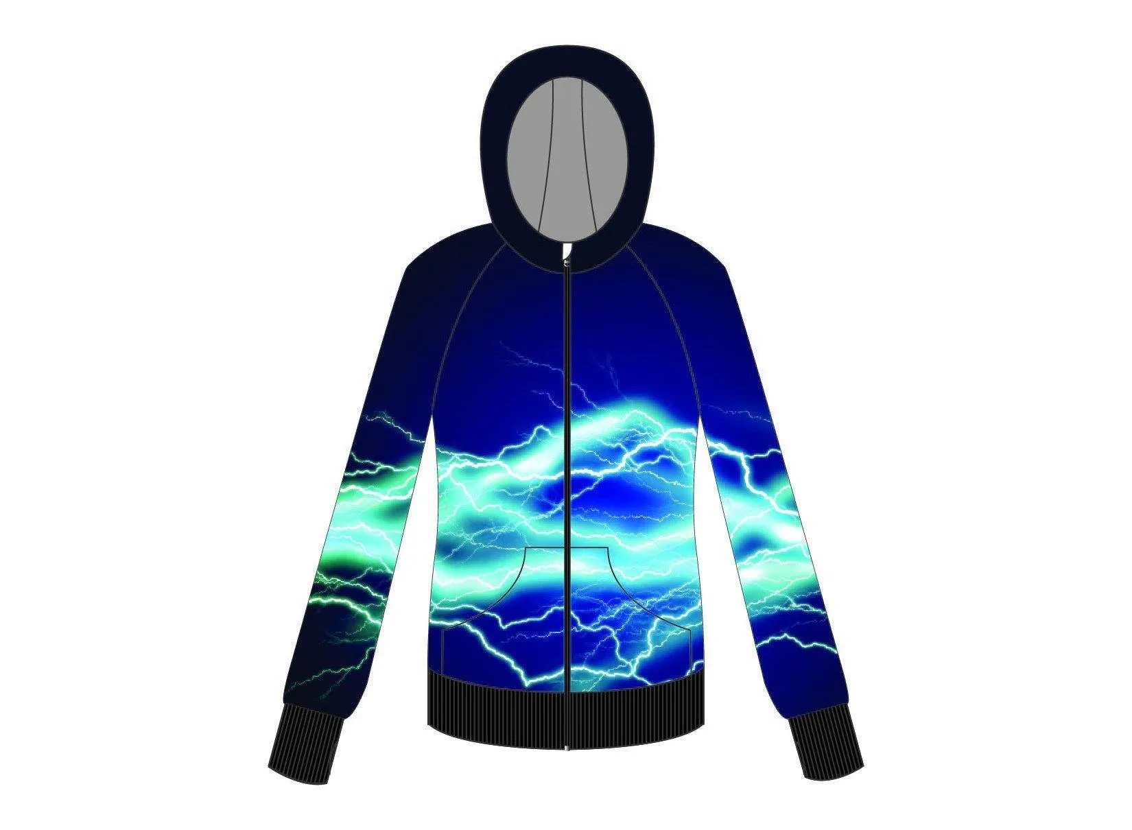 Lightning Full Zip Hoody