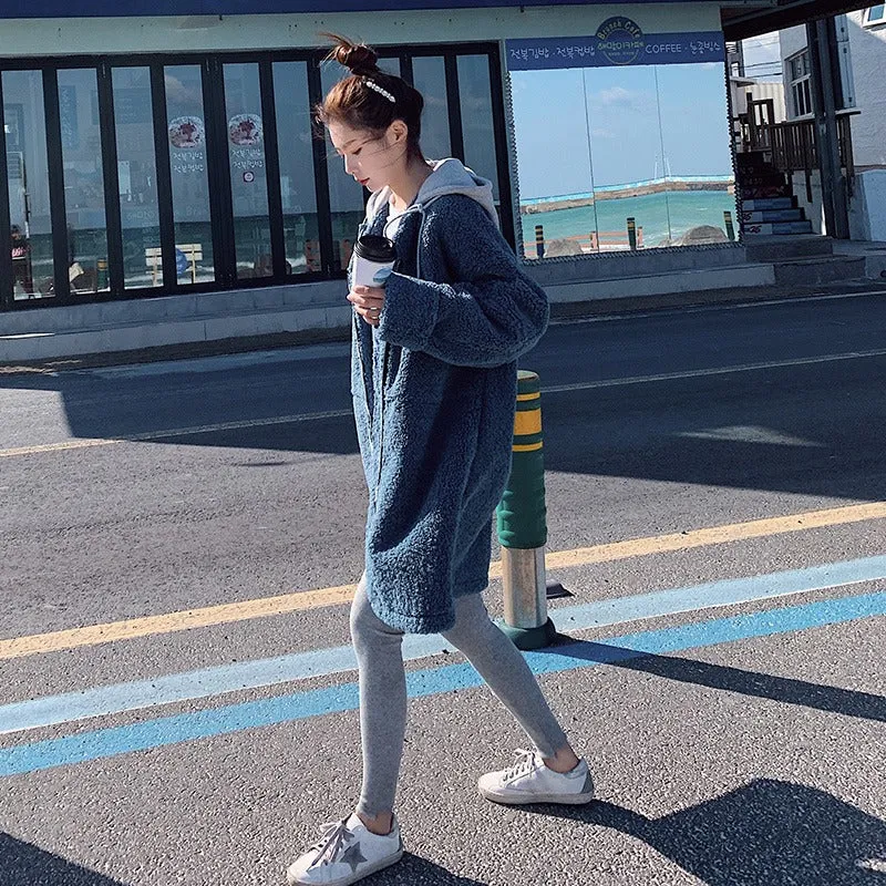 Mid-Length Chic Quilted Hooded Loose Women's Jacket