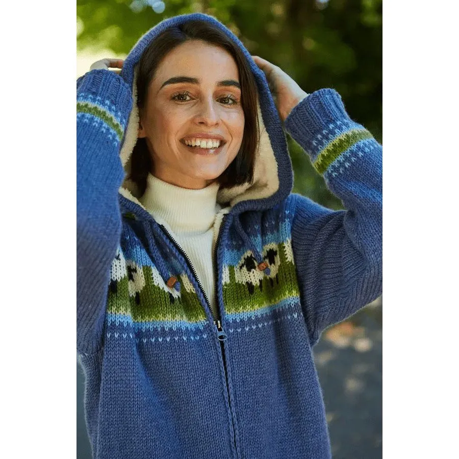 Pachamama Flock Of Sheep Wool Hoody