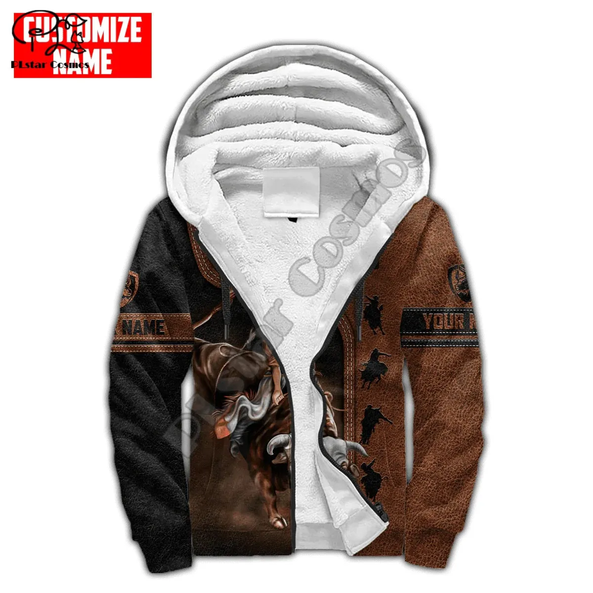 Rodeo Bull Riding Cowboy Tattoo 3DPrint Streetwear Jacket Hoodies