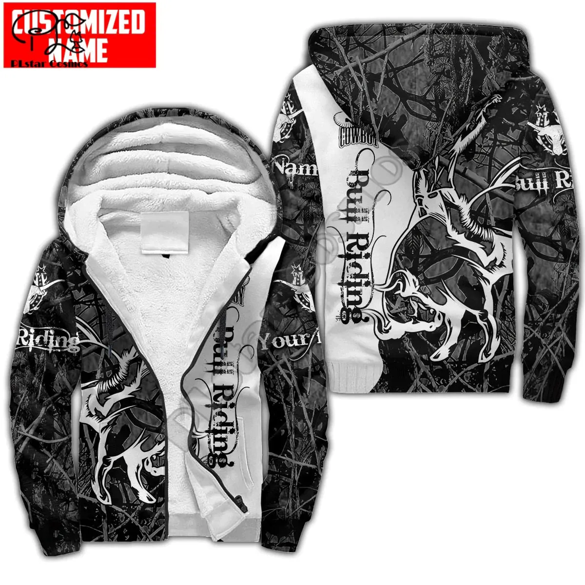 Rodeo Bull Riding Cowboy Tattoo 3DPrint Streetwear Jacket Hoodies