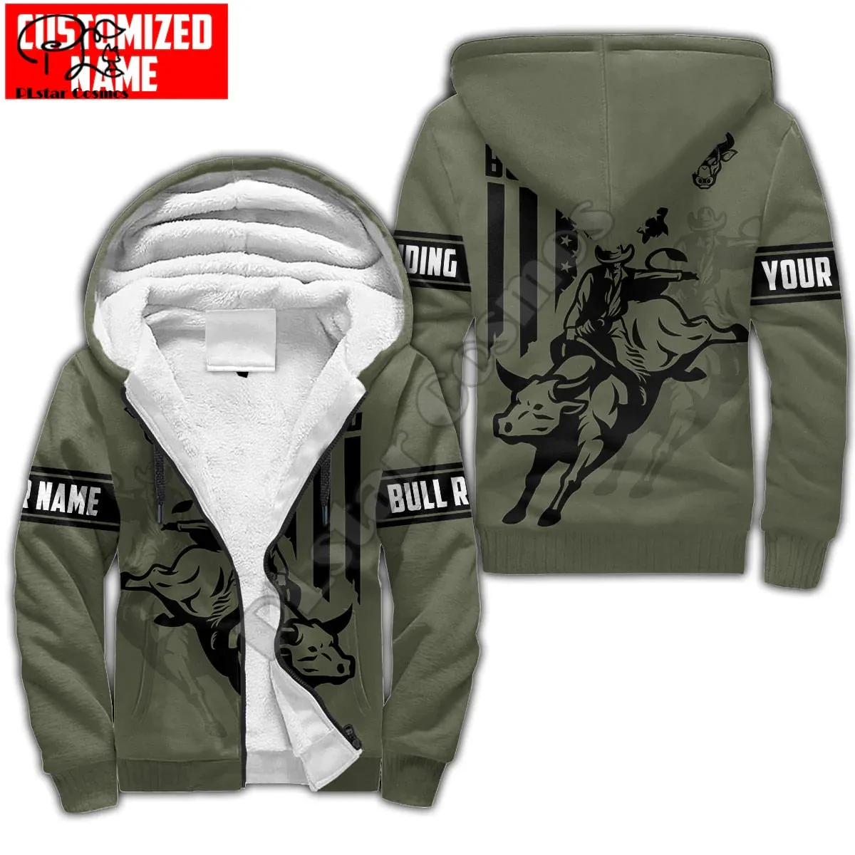 Rodeo Bull Riding Cowboy Tattoo 3DPrint Streetwear Jacket Hoodies