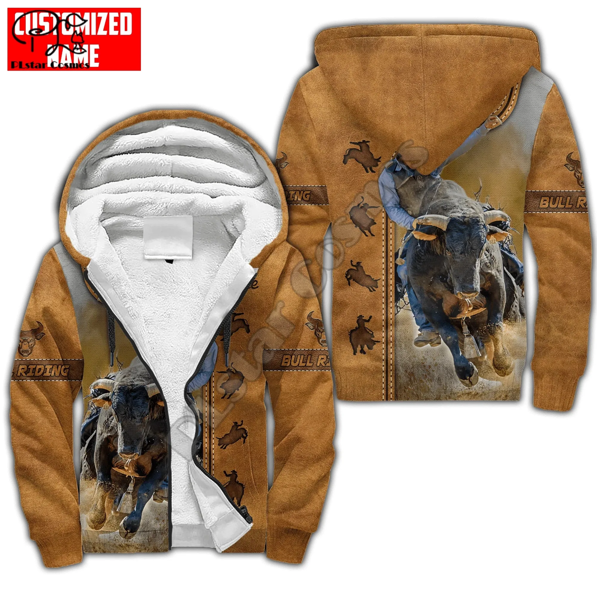 Rodeo Bull Riding Cowboy Tattoo 3DPrint Streetwear Jacket Hoodies