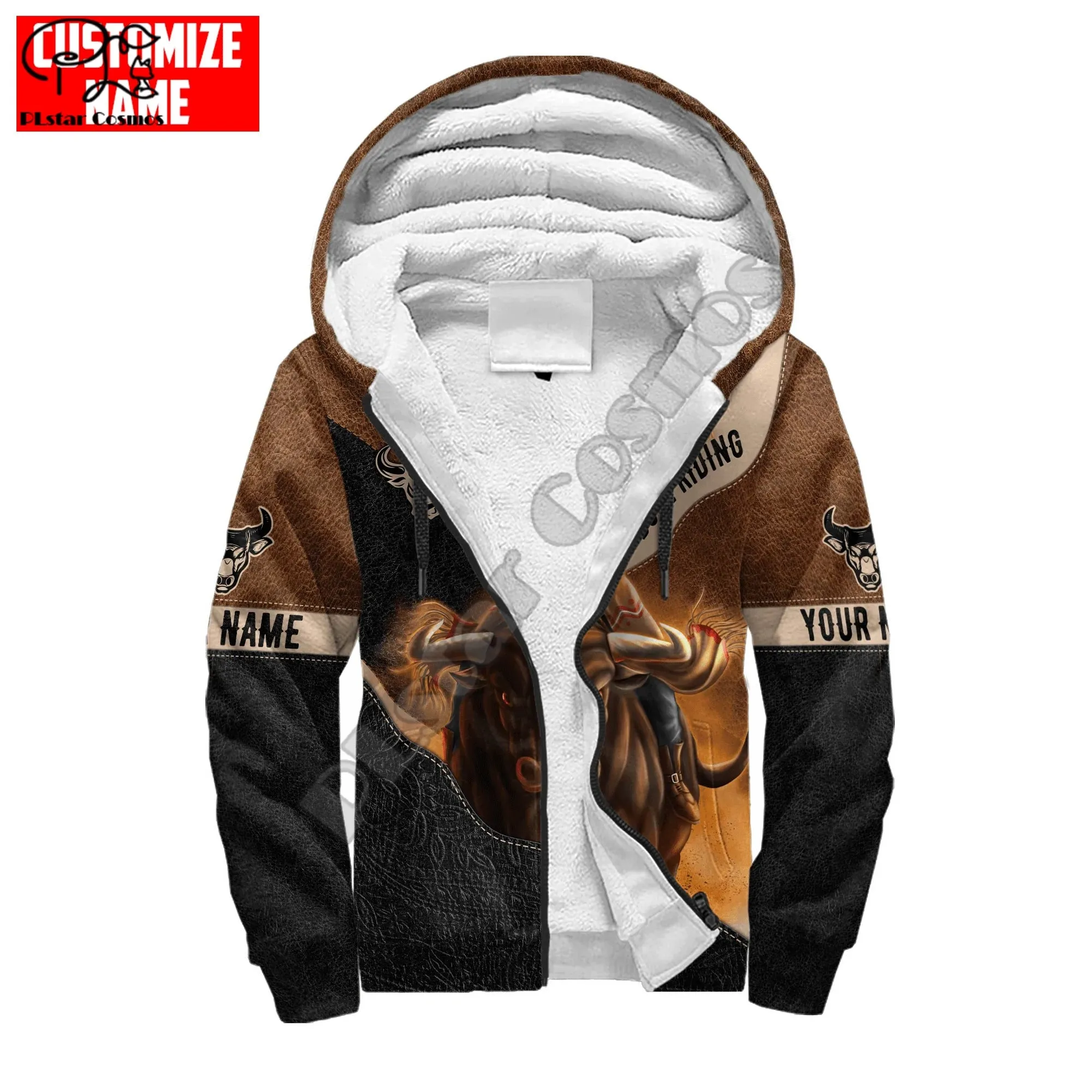 Rodeo Bull Riding Cowboy Tattoo 3DPrint Streetwear Jacket Hoodies