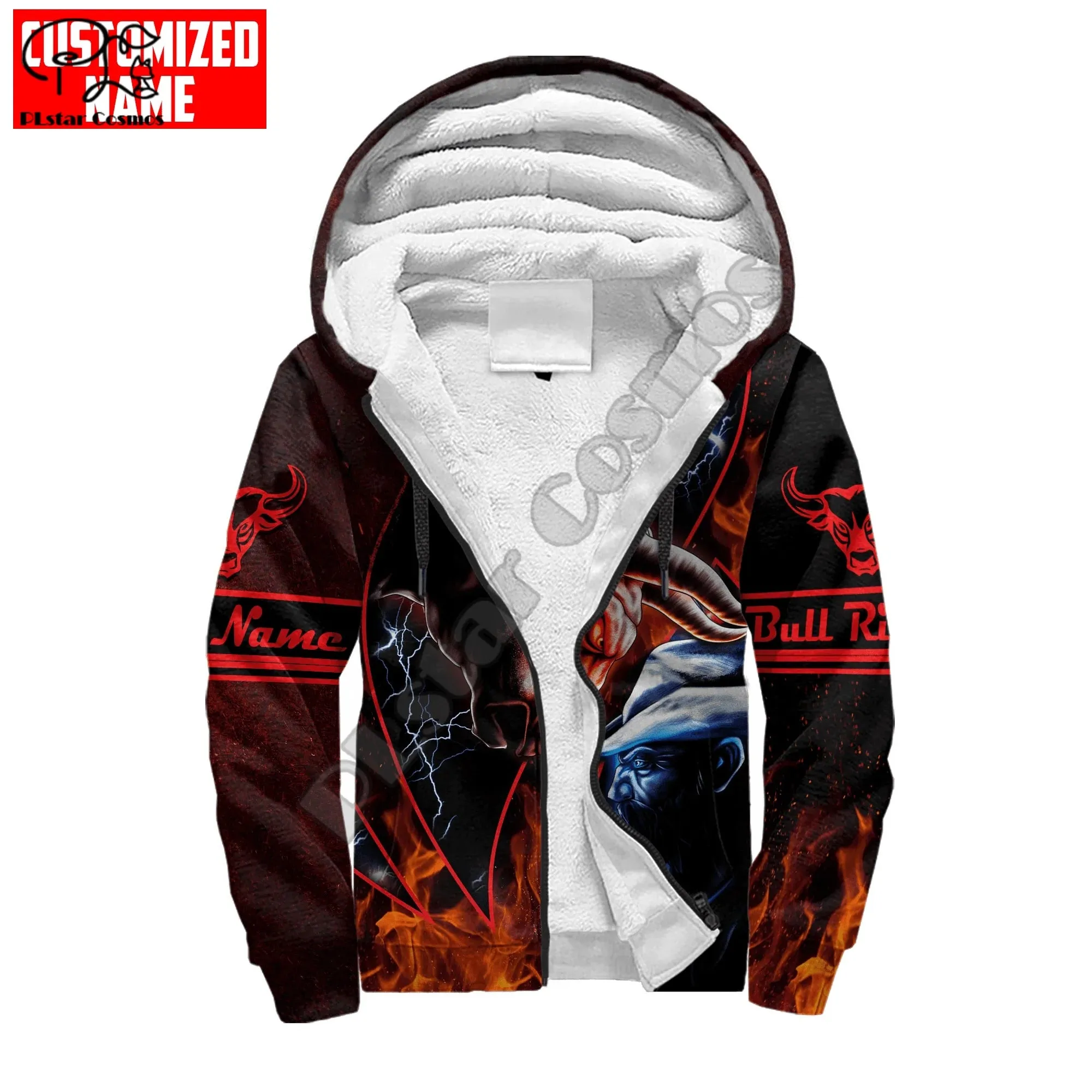 Rodeo Bull Riding Cowboy Tattoo 3DPrint Streetwear Jacket Hoodies