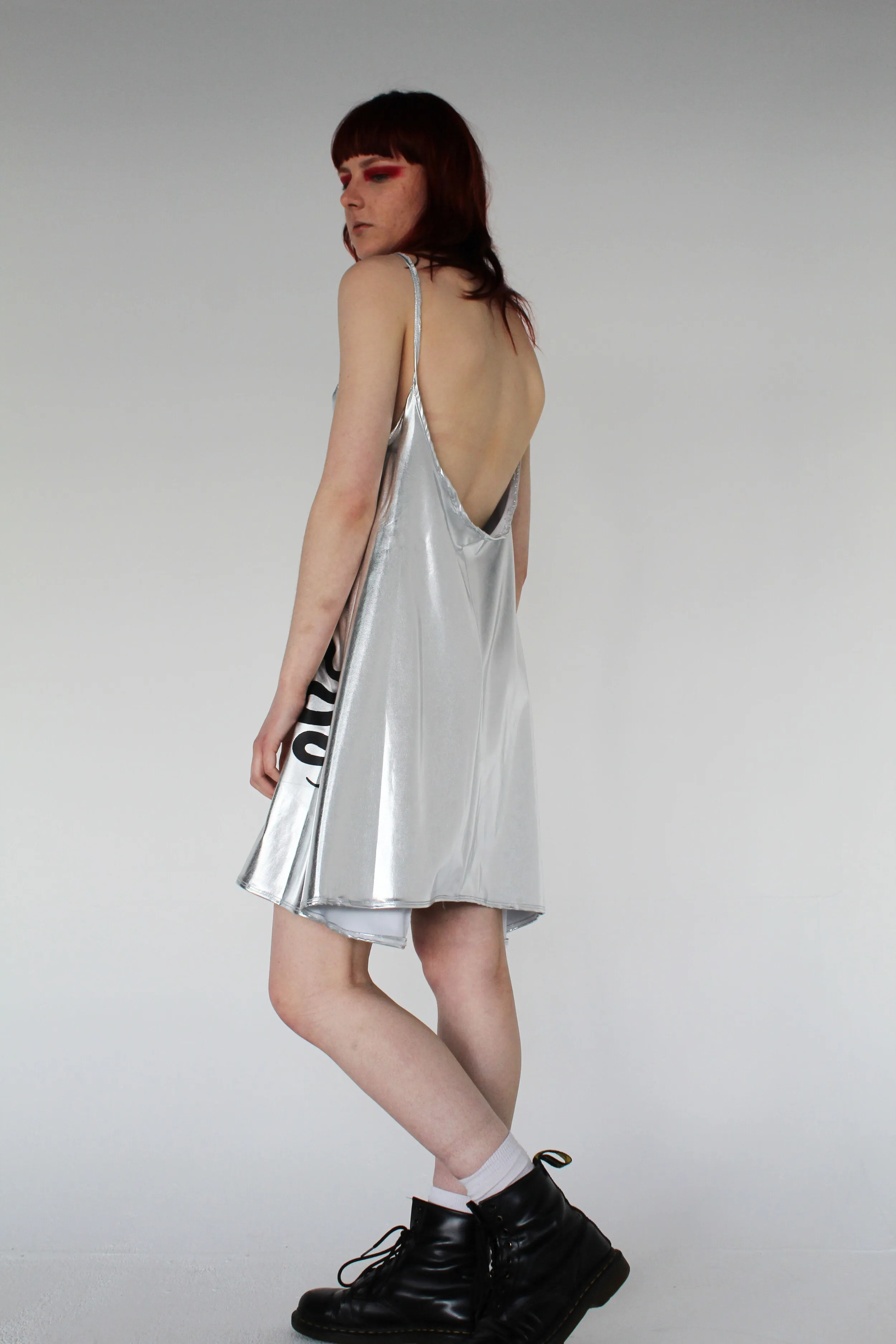 Silver snake dress