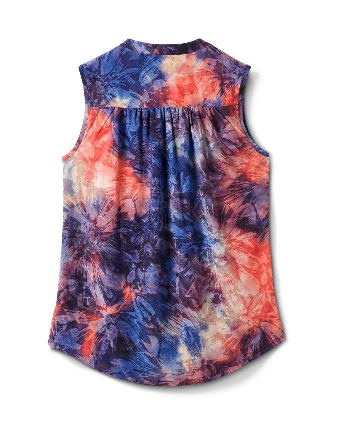 Tie Dye Jaquard Pintuck Popover