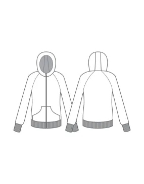 Triangular Full Zip Hoody