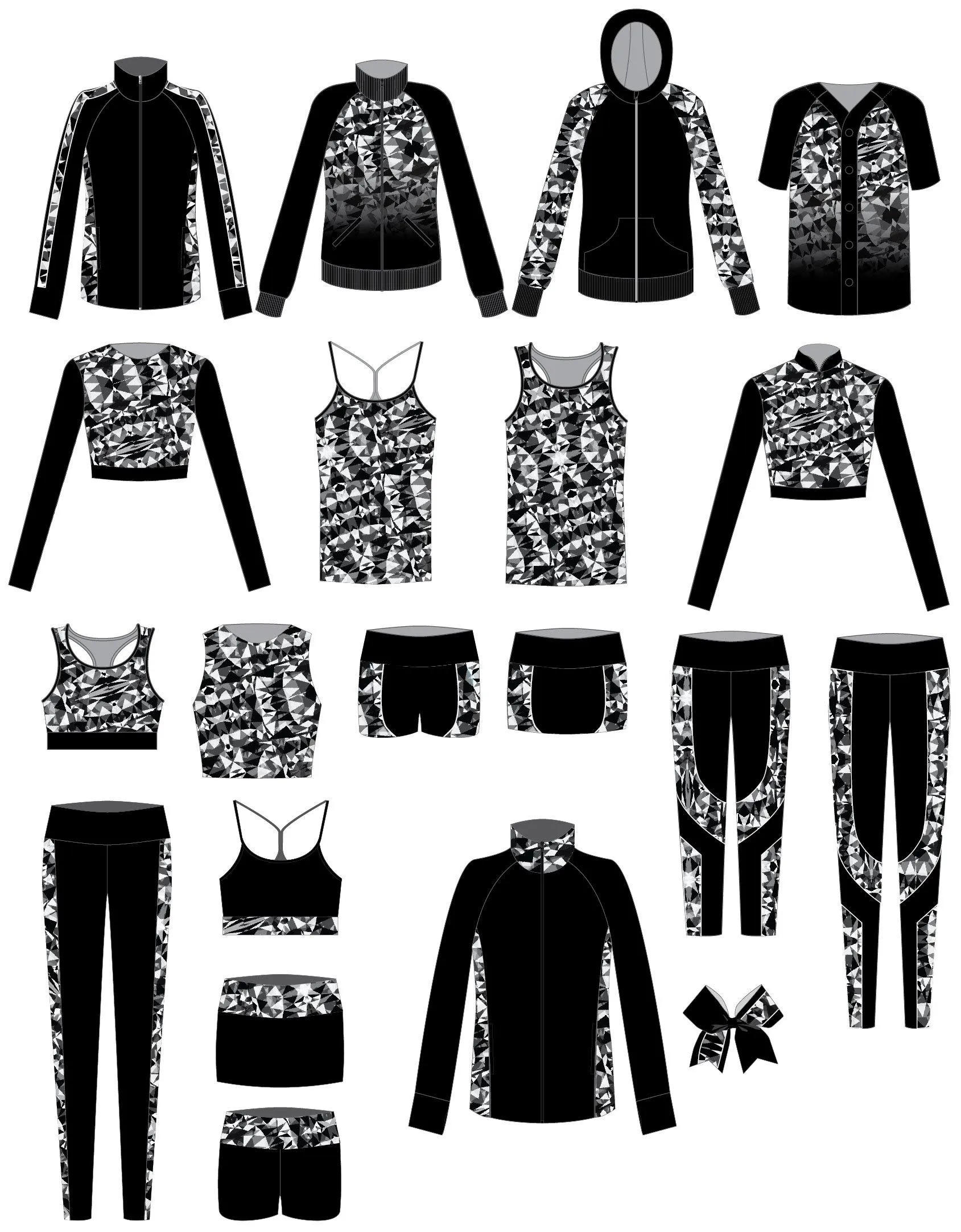 Triangular Full Zip Hoody