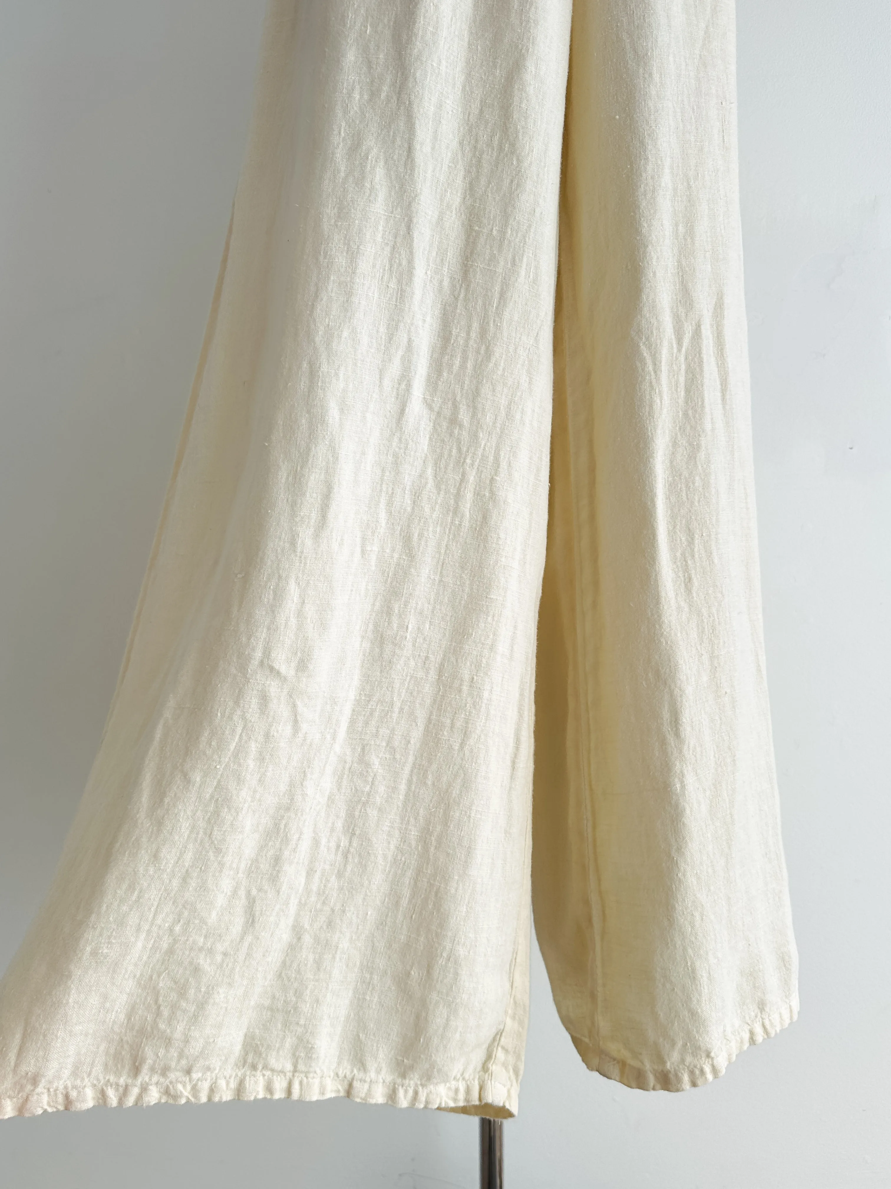vintage chamomile linen pants (M-L)
