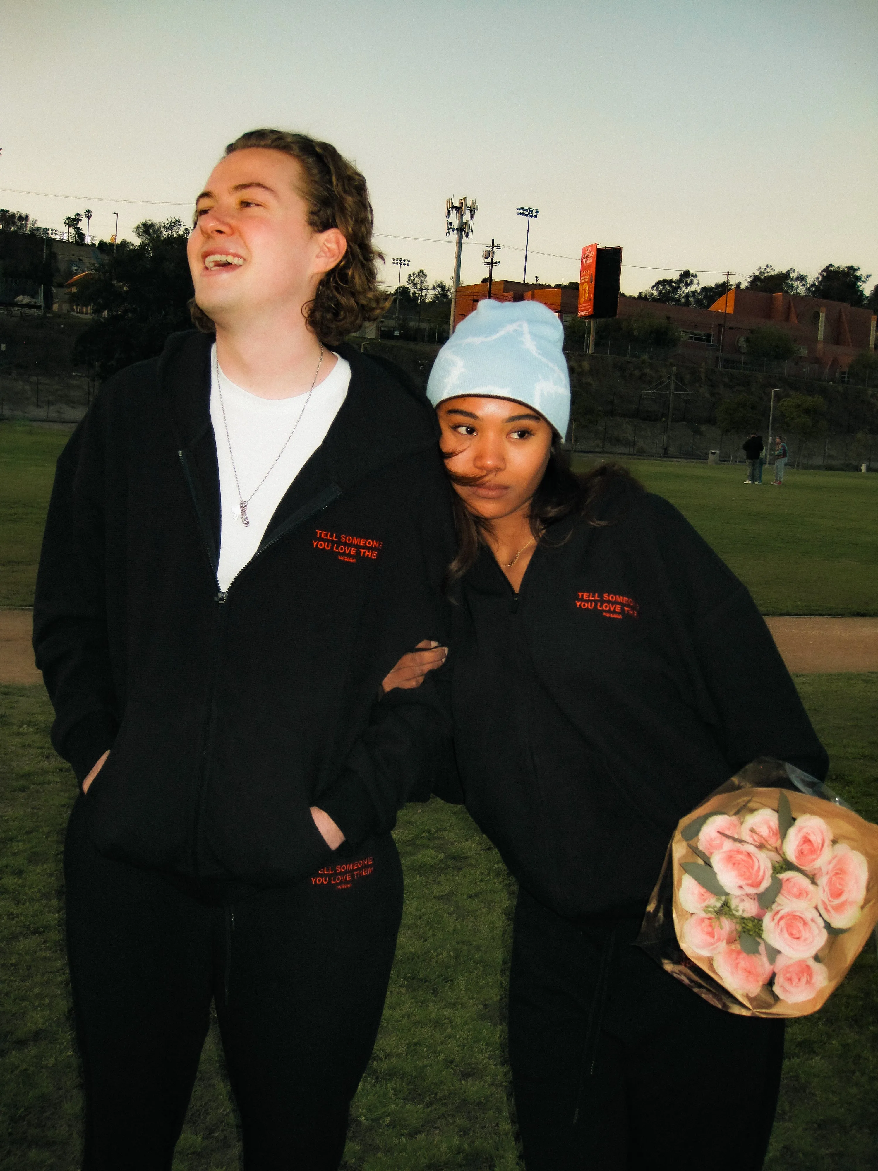 WAFFLE KNIT SWEATS