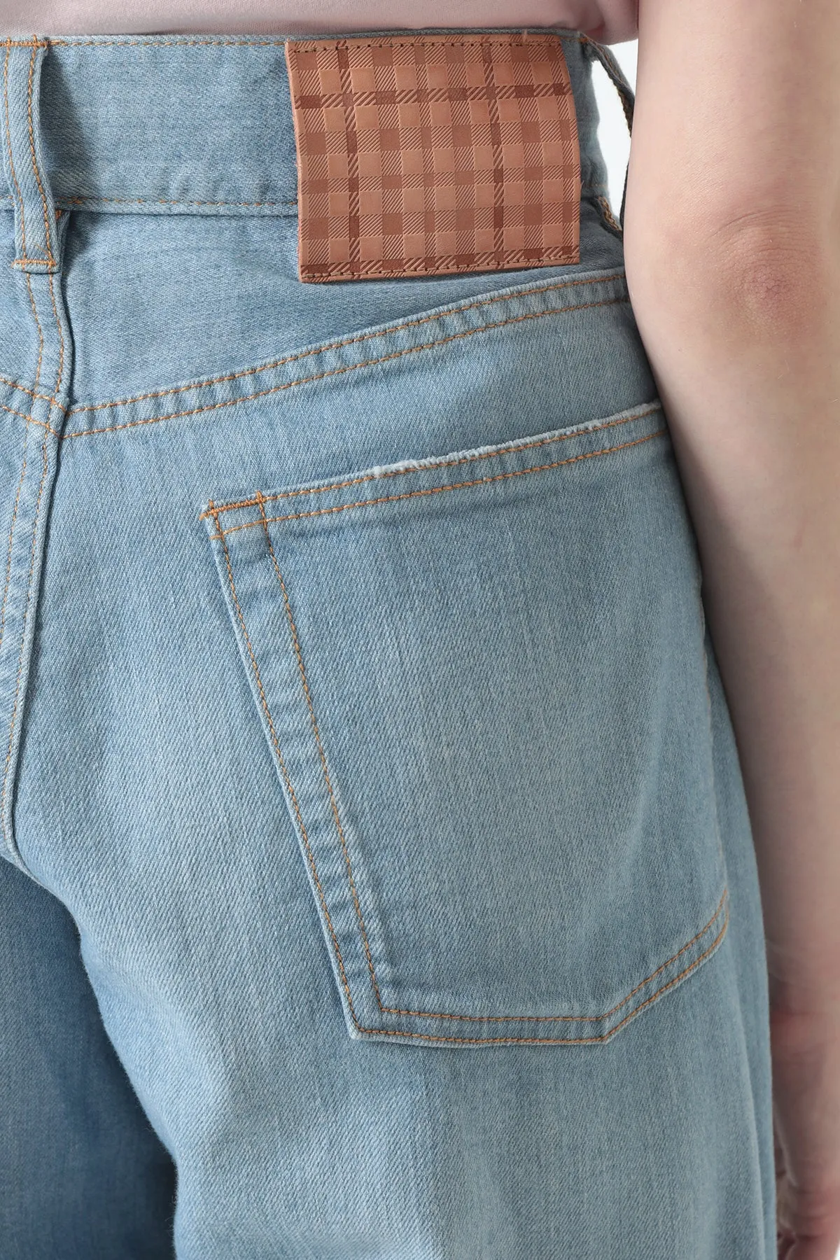 Wide Leg Denim Pants