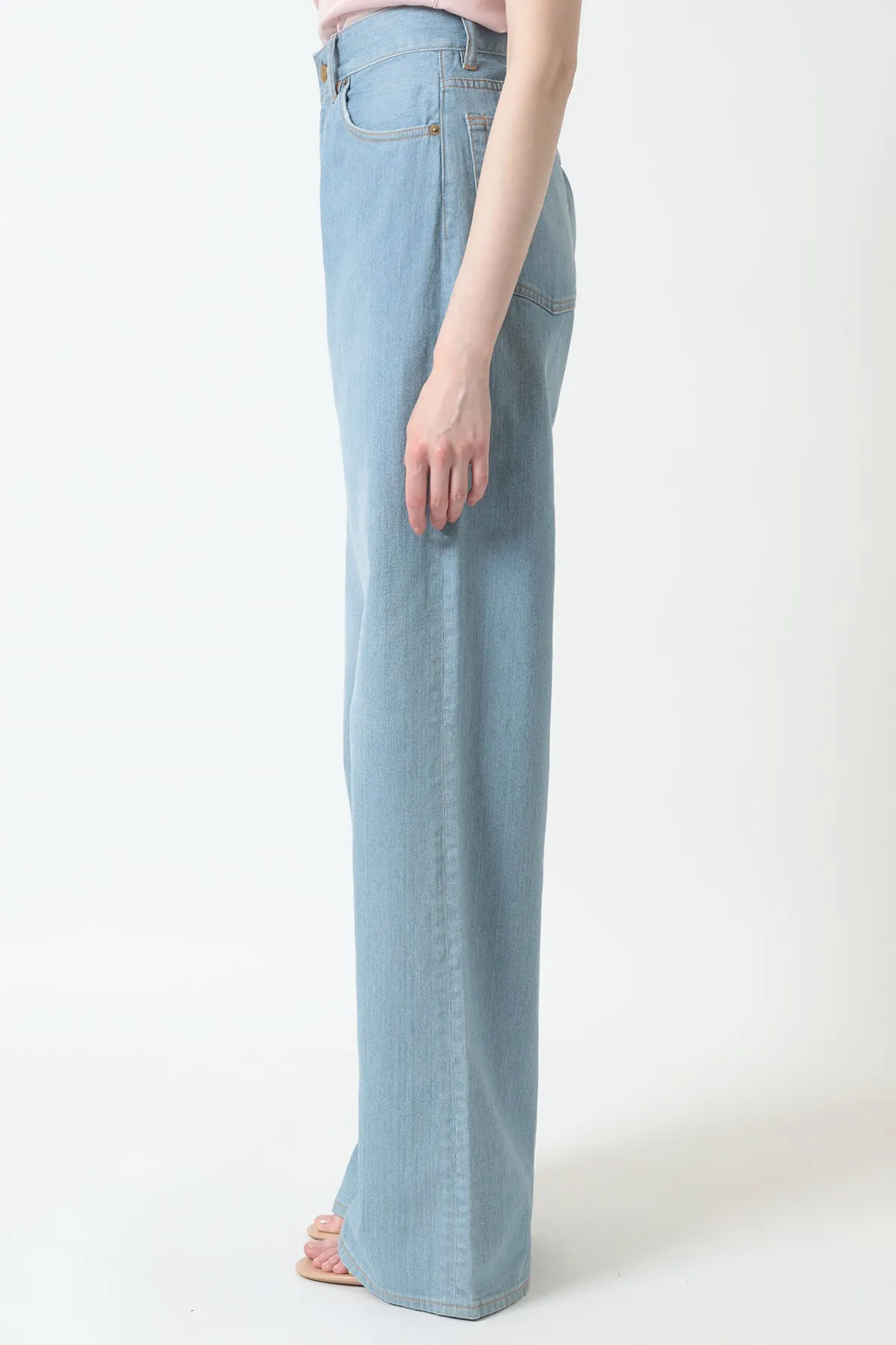 Wide Leg Denim Pants
