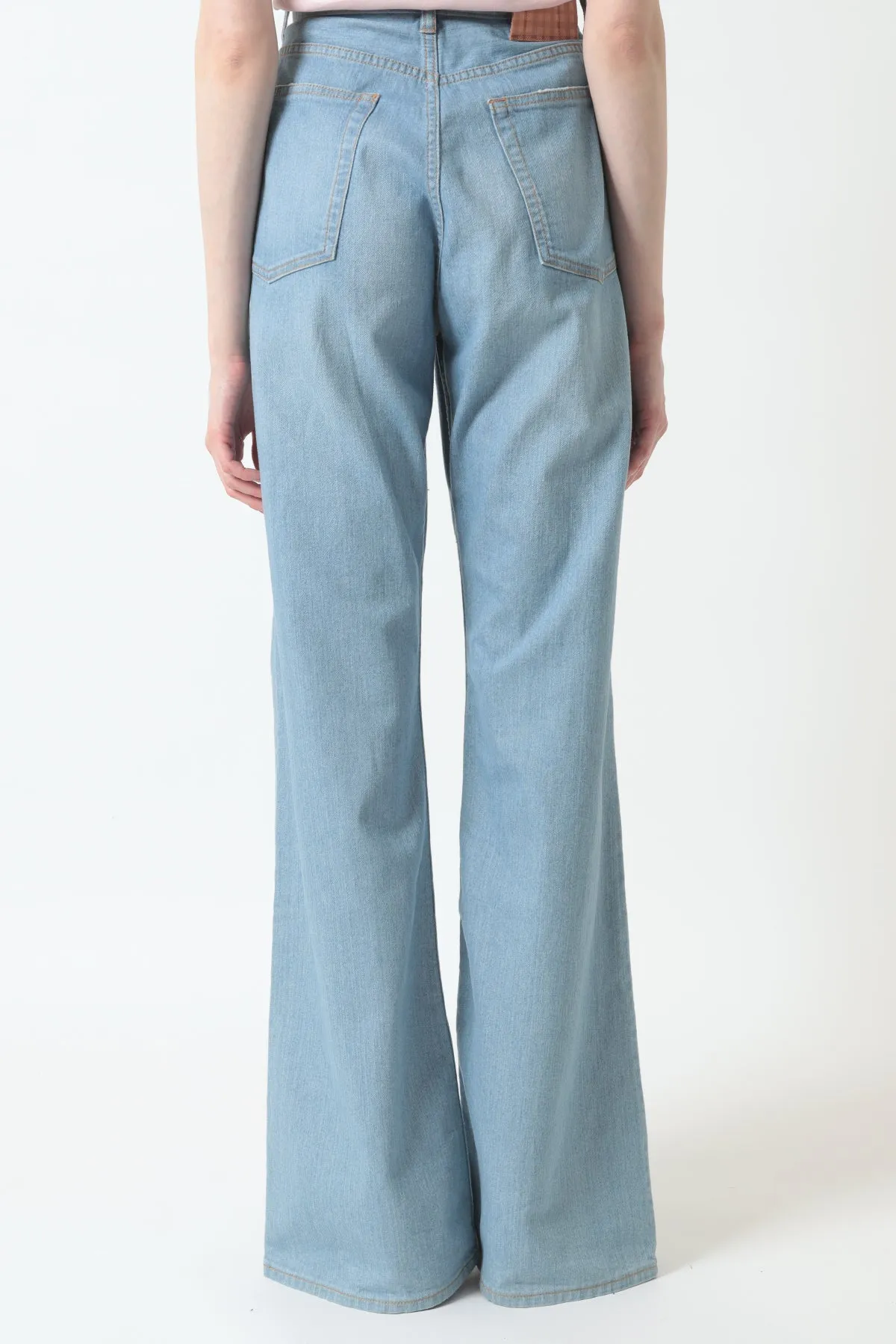 Wide Leg Denim Pants