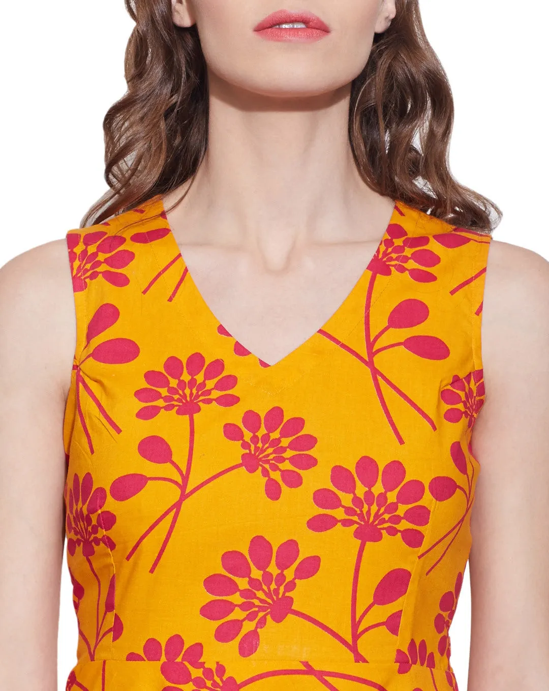 Womens Accessories Cotton Printed Dress,Machine Washable,W-CPD32-1617, Size-32 Inch